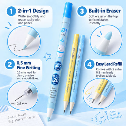 Retractable mechanical pencil set product image 6