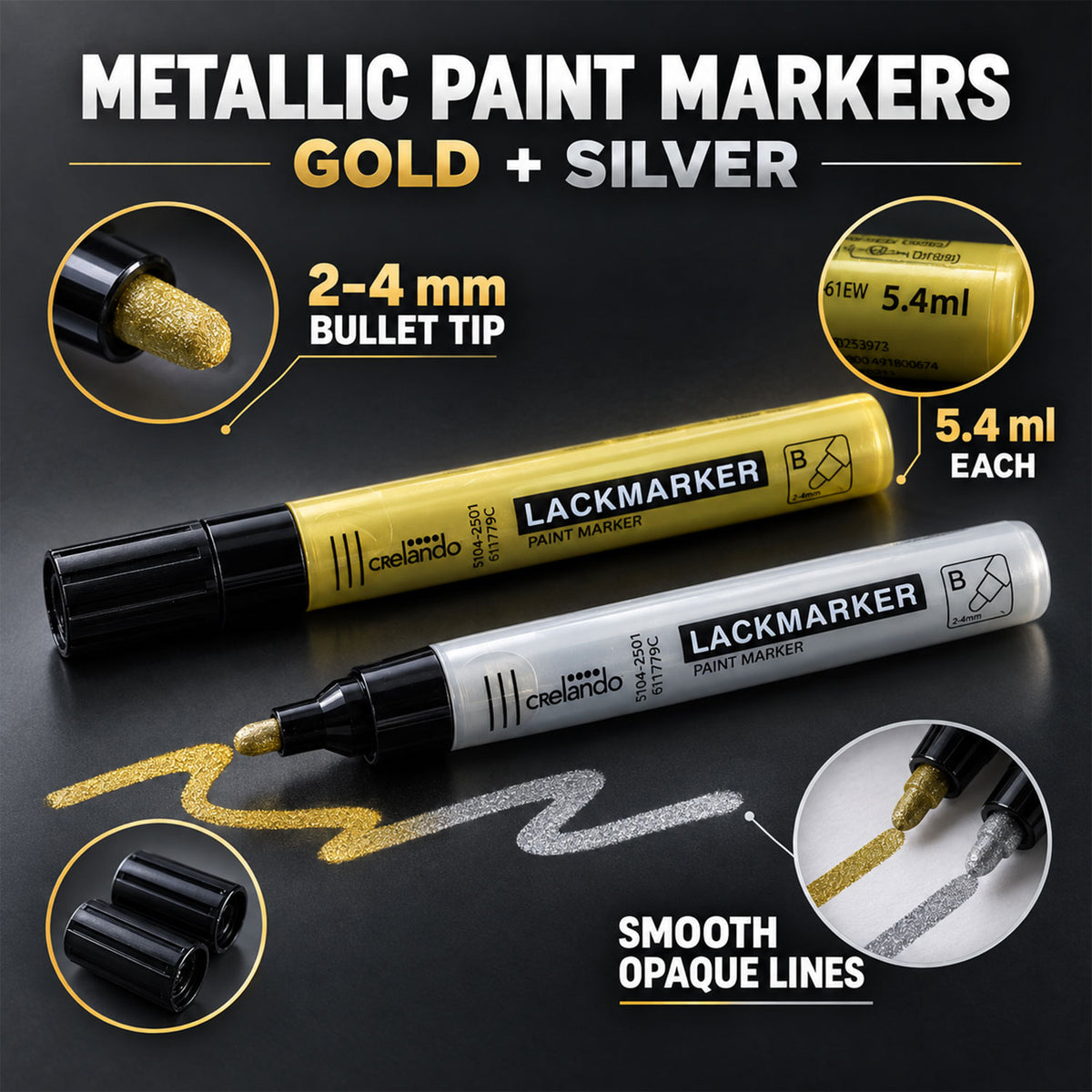 Paint marker nib detail