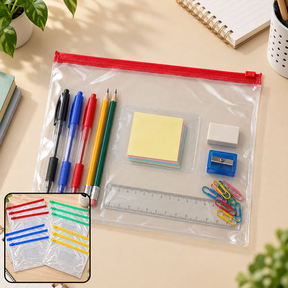 Transparent zipper storage pouch product image 1