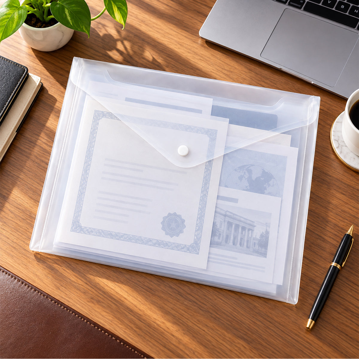 Plastic document file folder main image