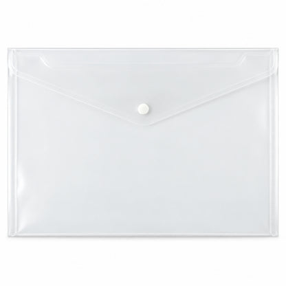 Plastic document file folder white background