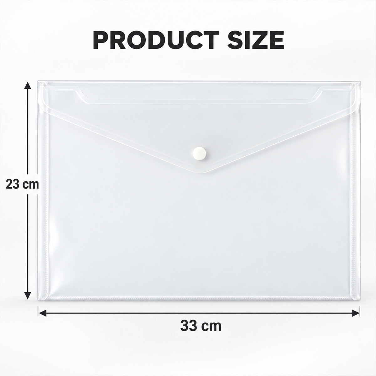 Plastic document file folder size image