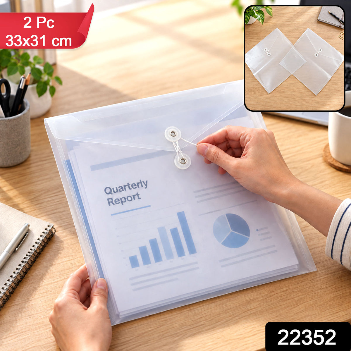 Plastic document file folder SKU image