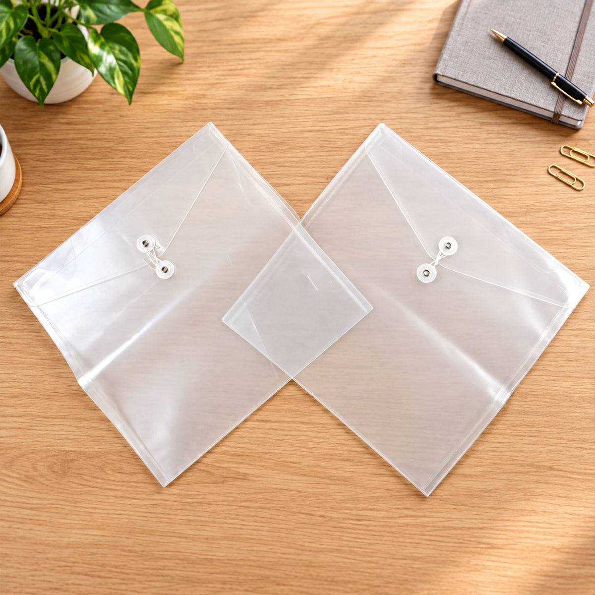 Plastic document file folder image 3