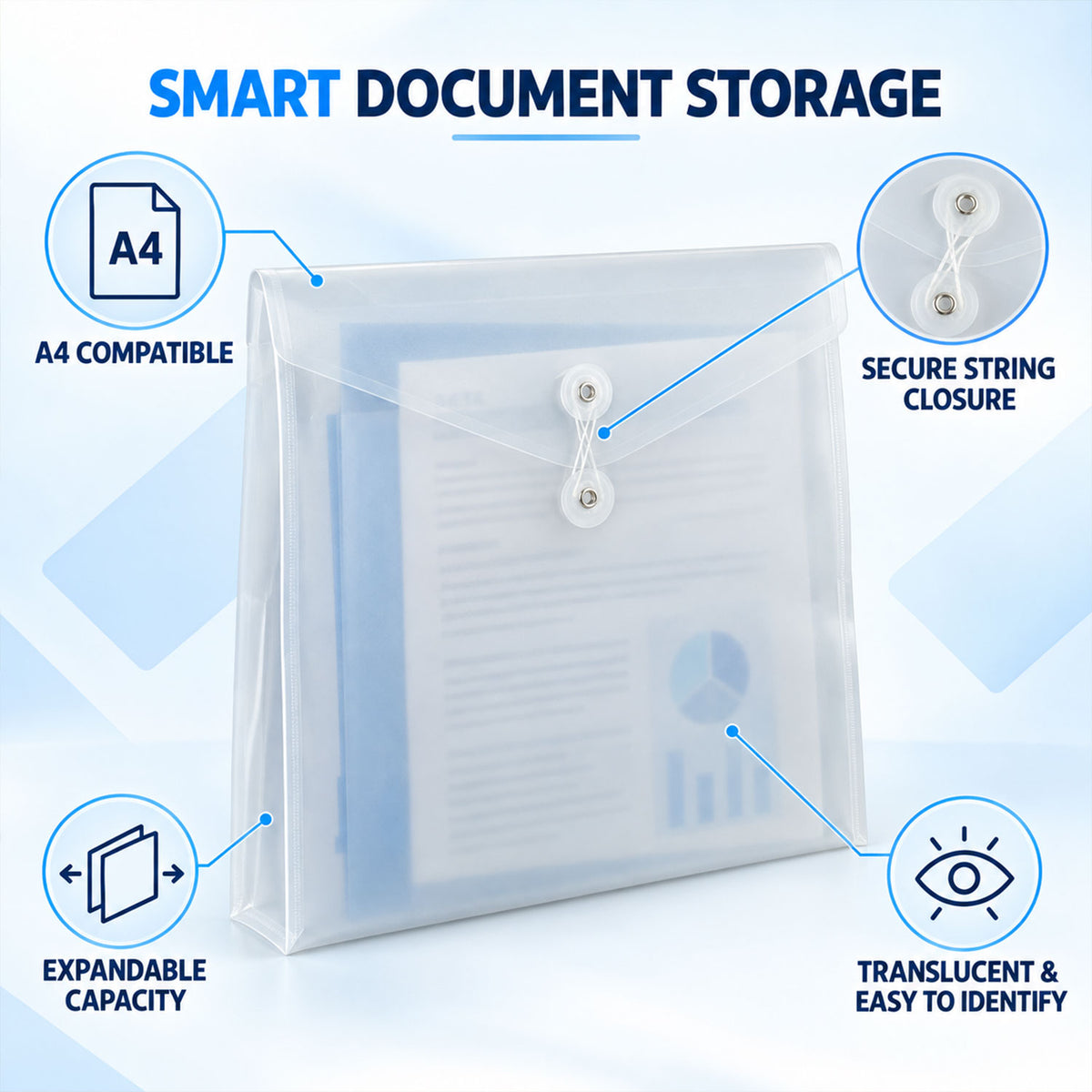 Plastic document file folder image 8