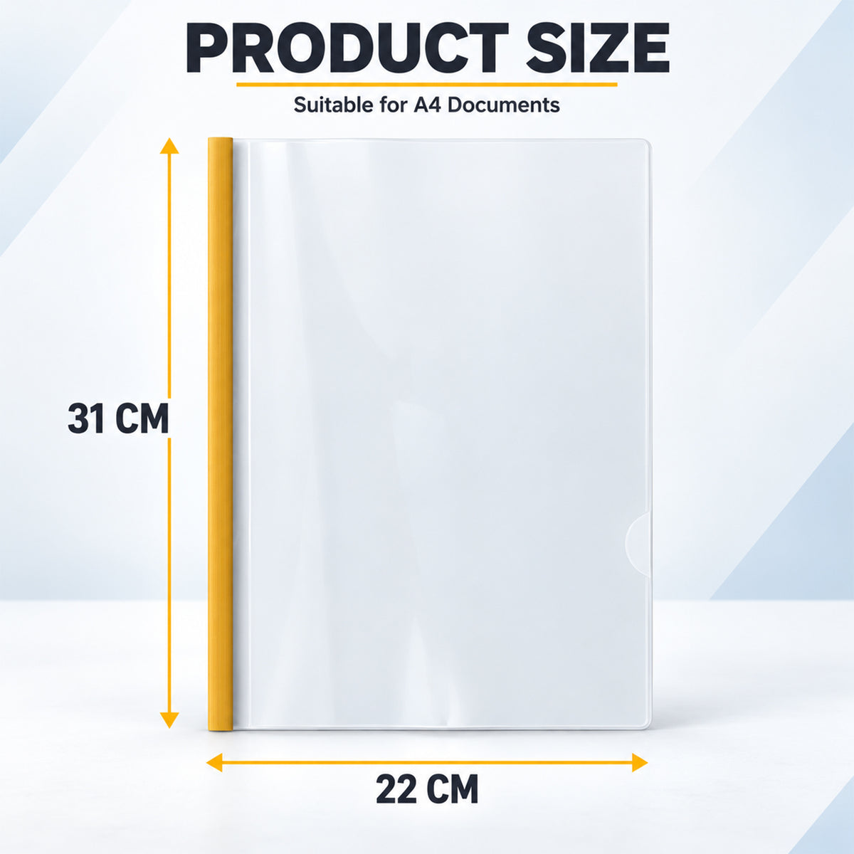 Transparent file folder dimensions 31 by 22 centimetres