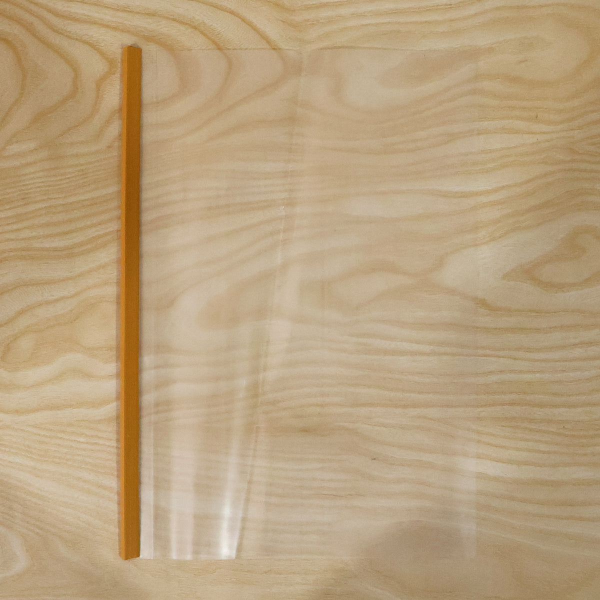 Transparent plastic sliding file folder live product photo