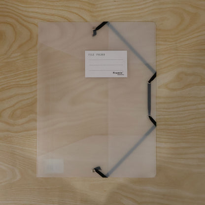 Transparent file folder with elastic band live product photo
