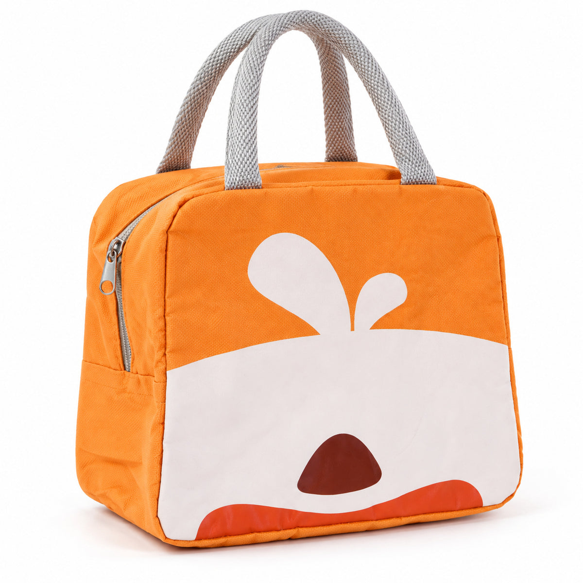 Insulated Cartoon Lunch Bag with Zipper Closure and Carry Handles for Kids Meals