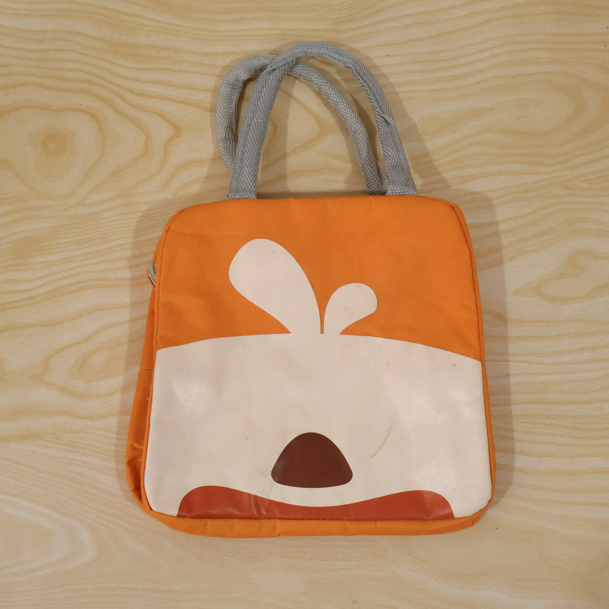 Insulated Cartoon Lunch Bag with Zipper Closure and Carry Handles for Kids Meals