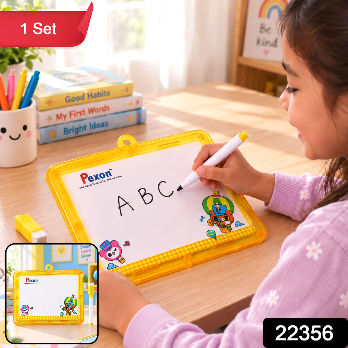 Reusable kids writing and drawing slate - view 2