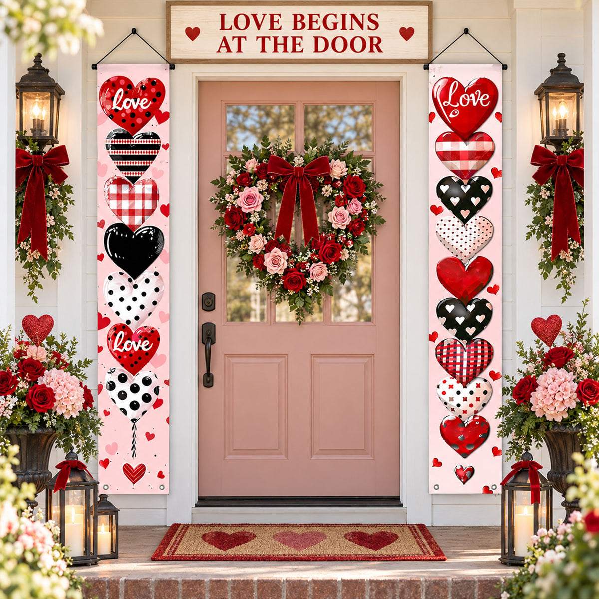 Door hanging backdrop pack