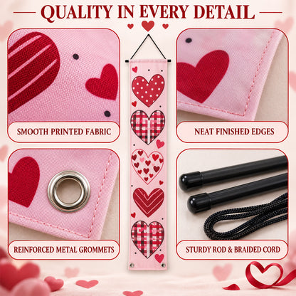 Heart print party decor curtain