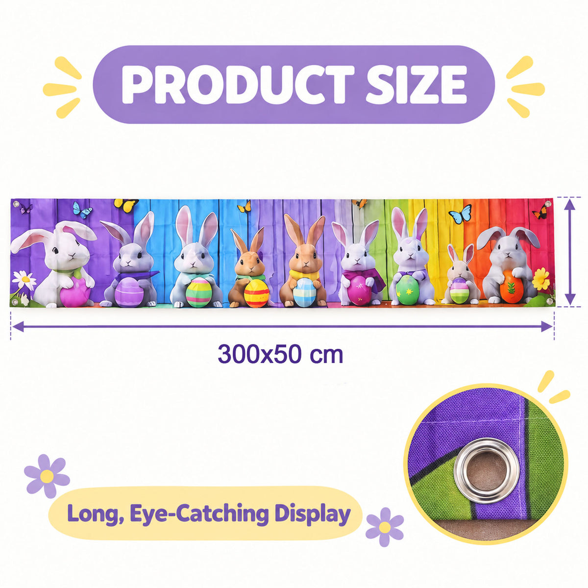 Backdrop curtain size 300x50cm