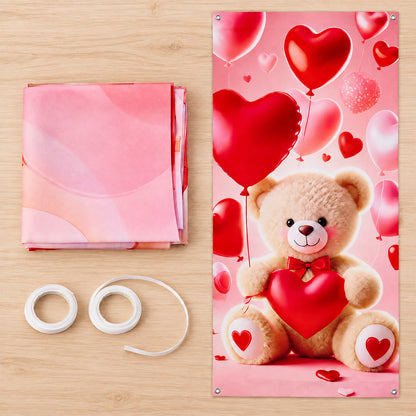 Teddy backdrop party decor use
