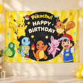Cartoon Birthday Decoration Backdrop Curtain (1 Pc, 150 x 100 Cm)