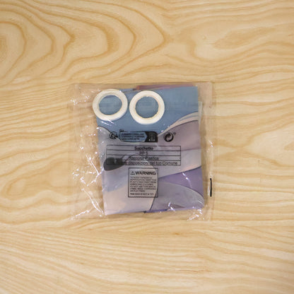 Actual photograph of folded Easter banner in plastic packaging