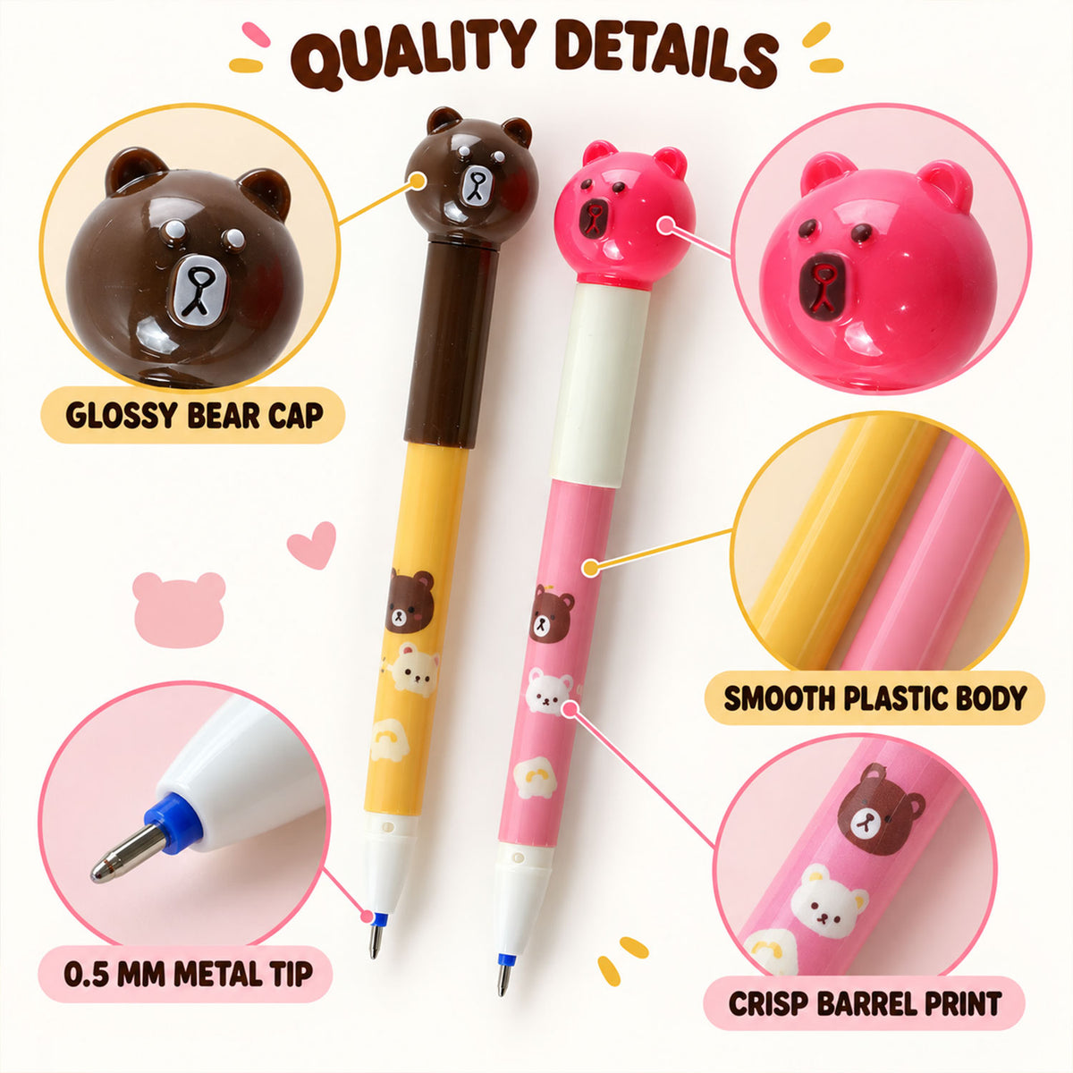 Bear pen tip detail