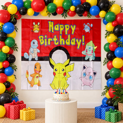 Cartoon character Happy Birthday backdrop - view 04