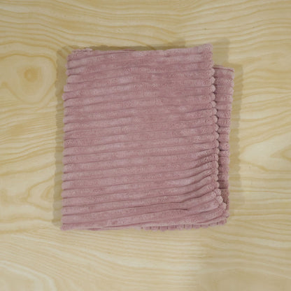 Live photo of pink soft pillow cover