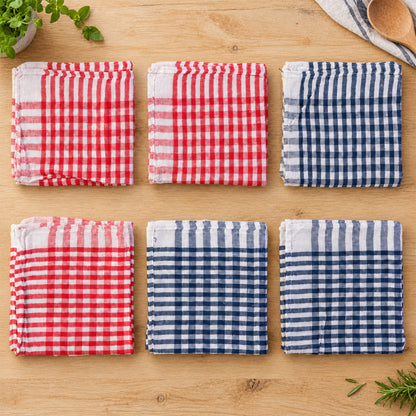 Pack of six cleaning cloths