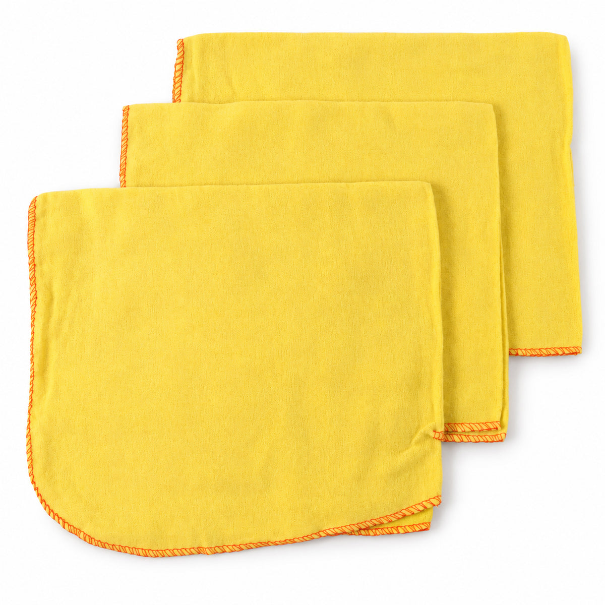 Cotton duster cloth set on white background