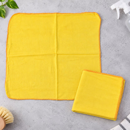 Folded and open cotton duster cloth