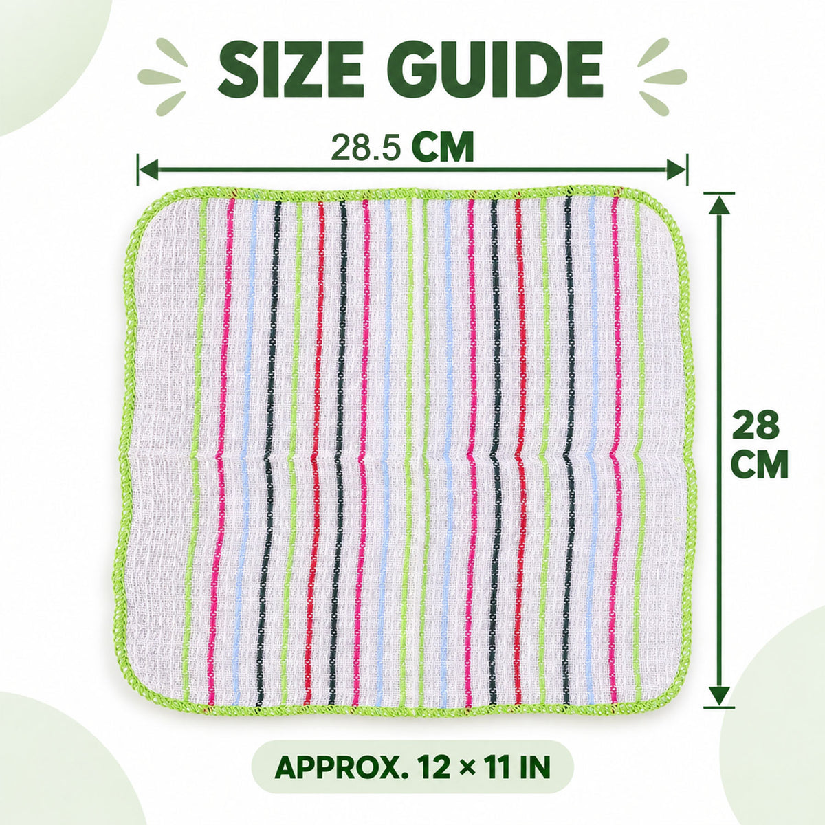 Pack of six checked dish cloths