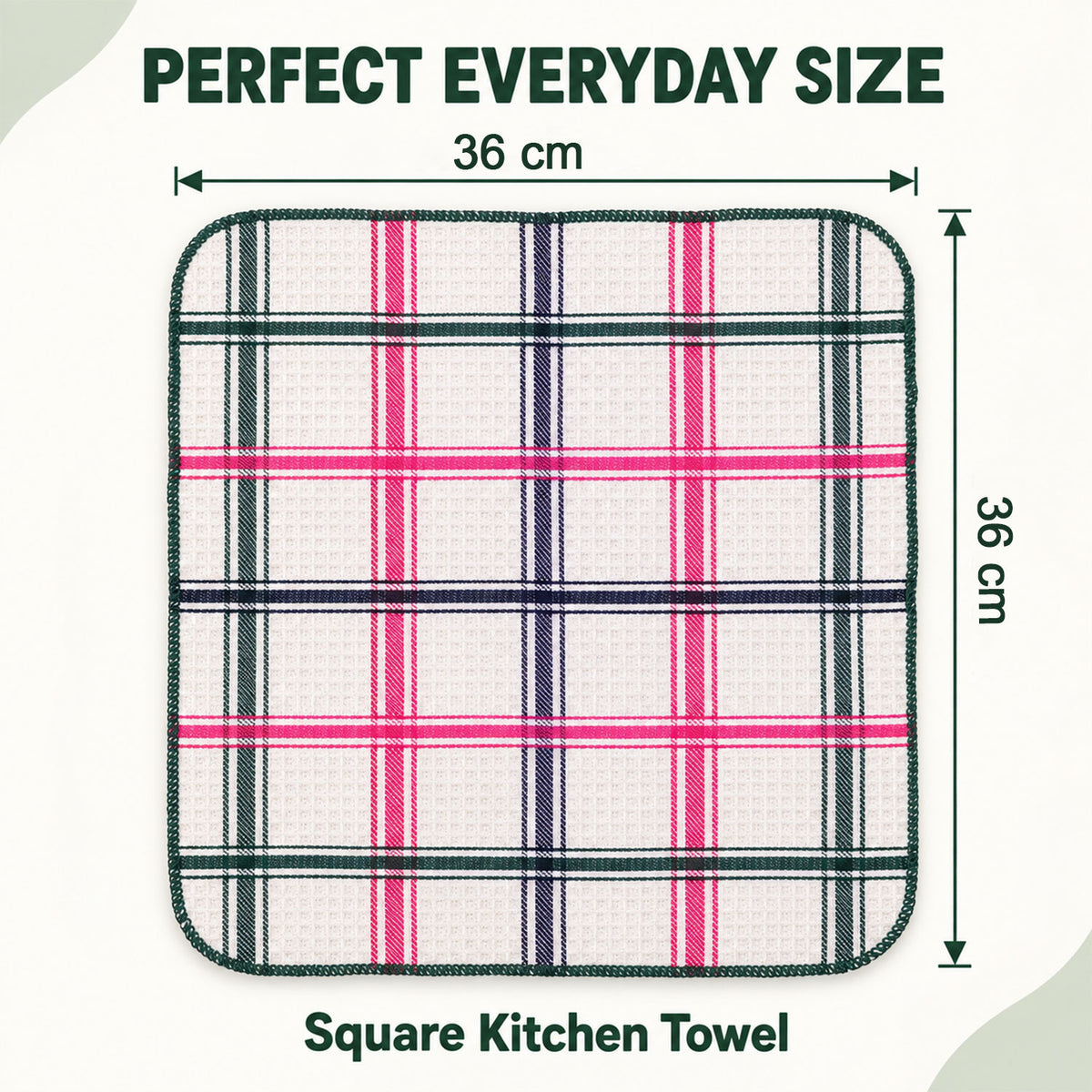 Square dish cloth dimensions 36 by 36 cm