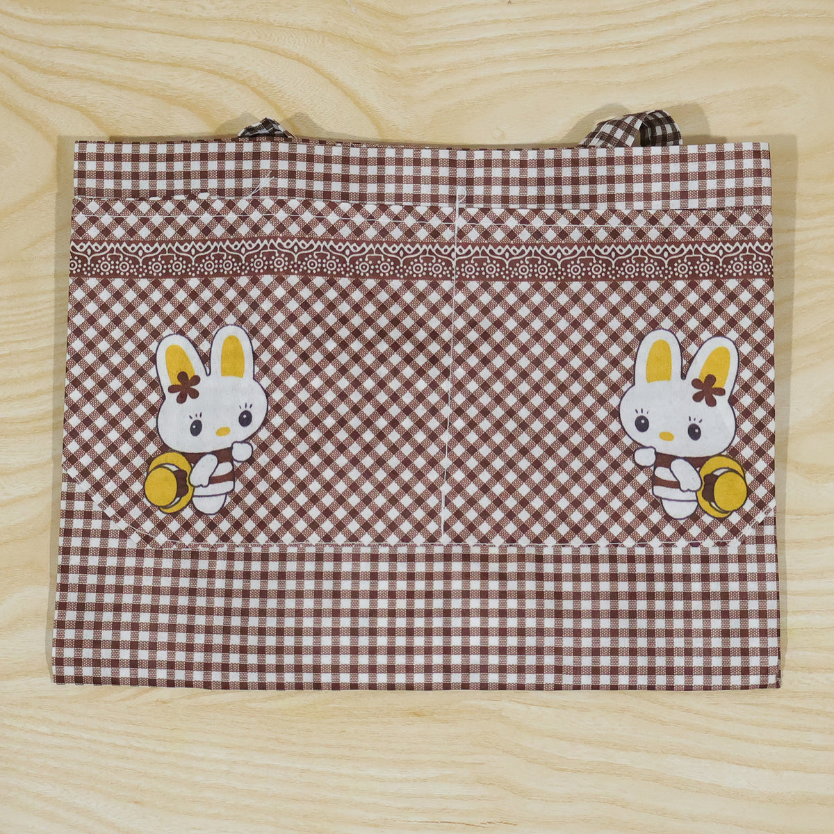 Folded kitchen cooking apron
