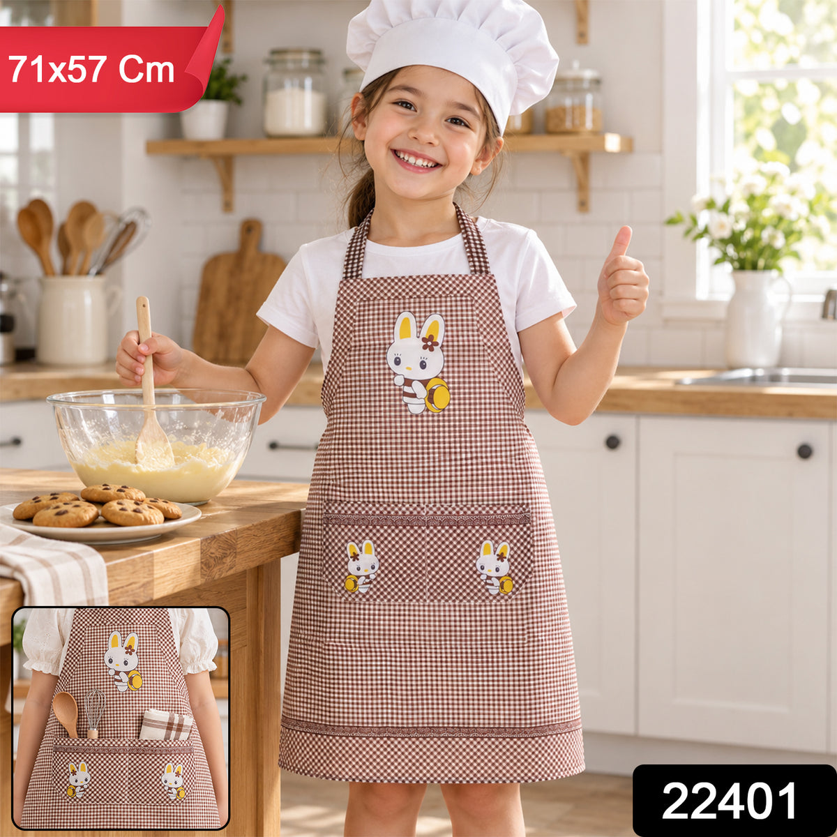 SKU 22401 kitchen cooking apron 1 pc 71 x 57 cm
