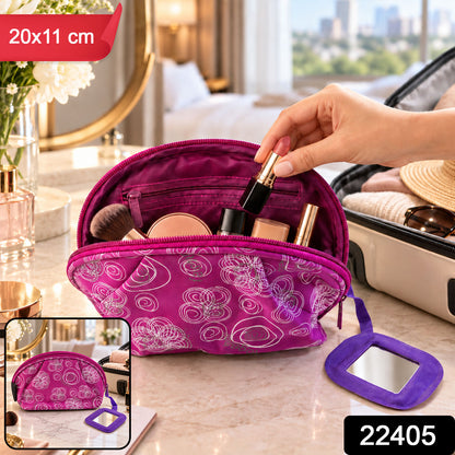 Cosmetic zipper pouch pack
