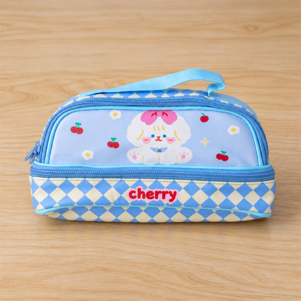 Actual photograph of printed zipper pouch