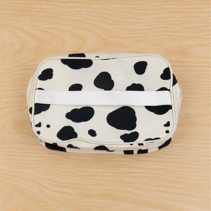 Actual photograph of spotted zipper pouch