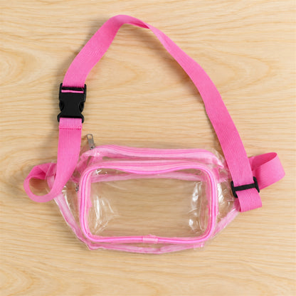 Actual photograph of transparent waist bag