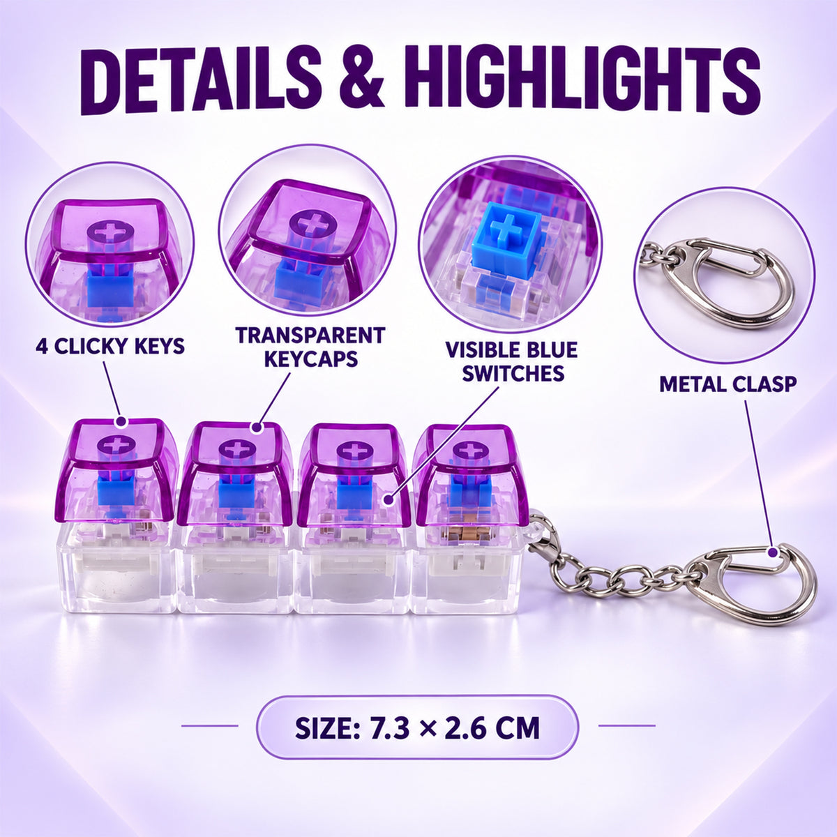 Keychain bag clip use