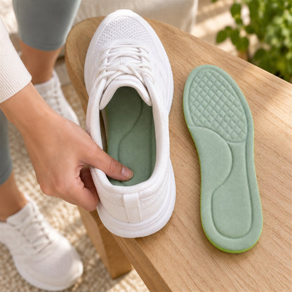Soft foam shoe insole pair - view 2