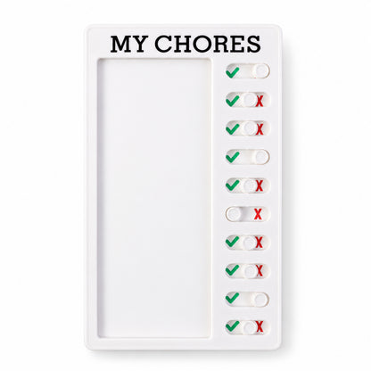 Sliding checklist chore board - view 05