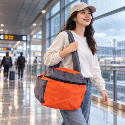 Travel tote carry bag with shoulder straps - view 02