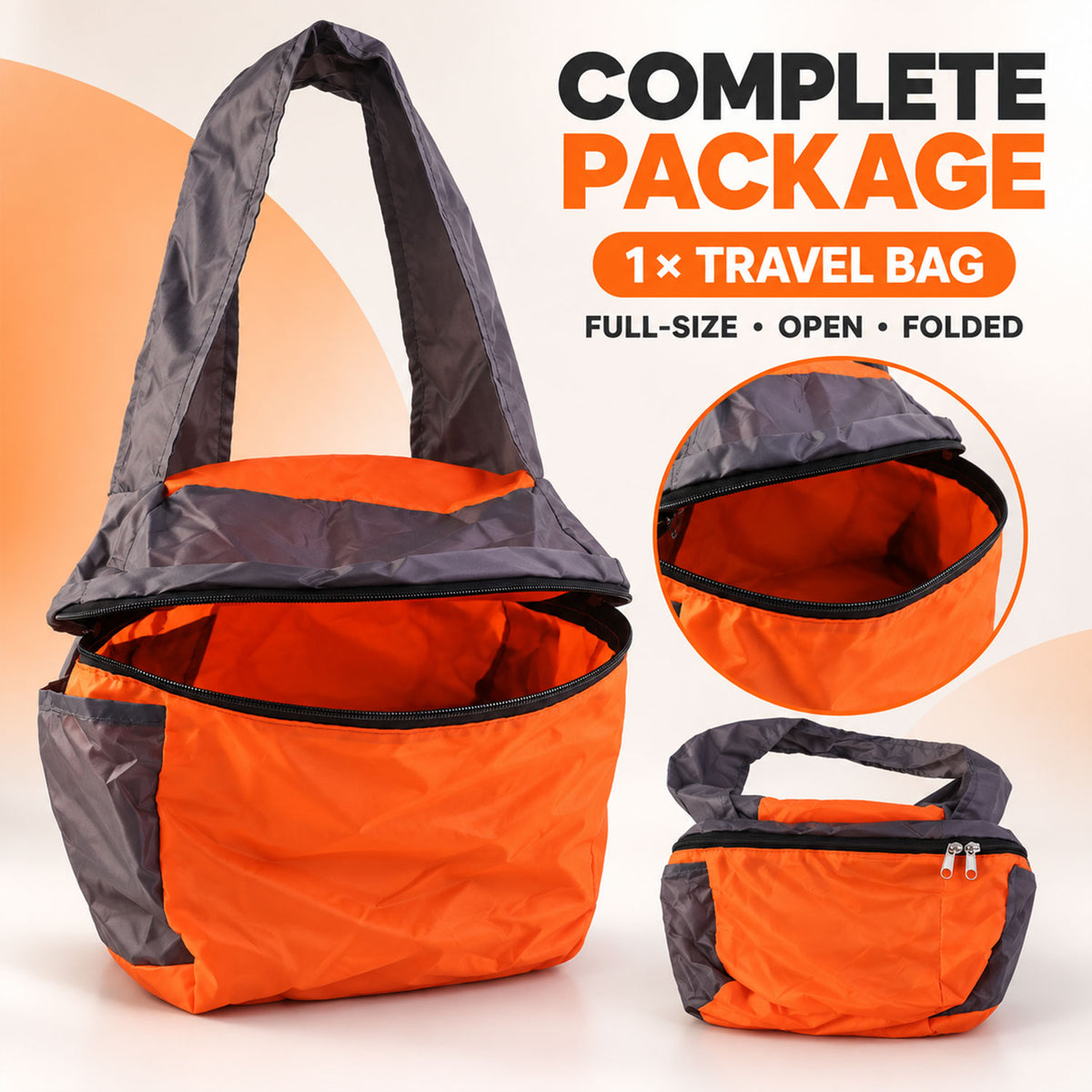 Travel tote bag features and use - view 04