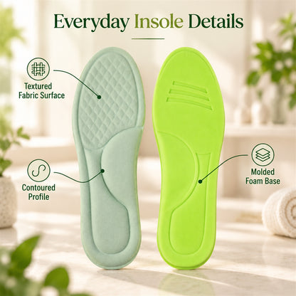 Soft foam shoe insole pair - detail view 5