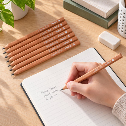 Wood writing pencil set - detail view 07