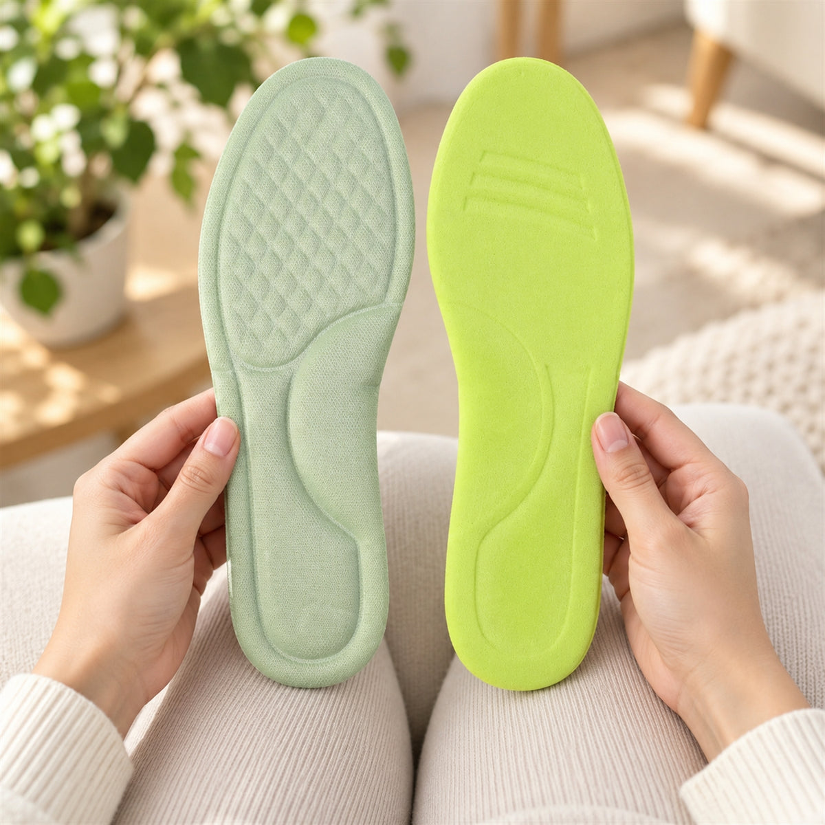Soft foam shoe insole pair - view 3