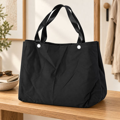 Shopping tote bag with wide carry straps - view 02