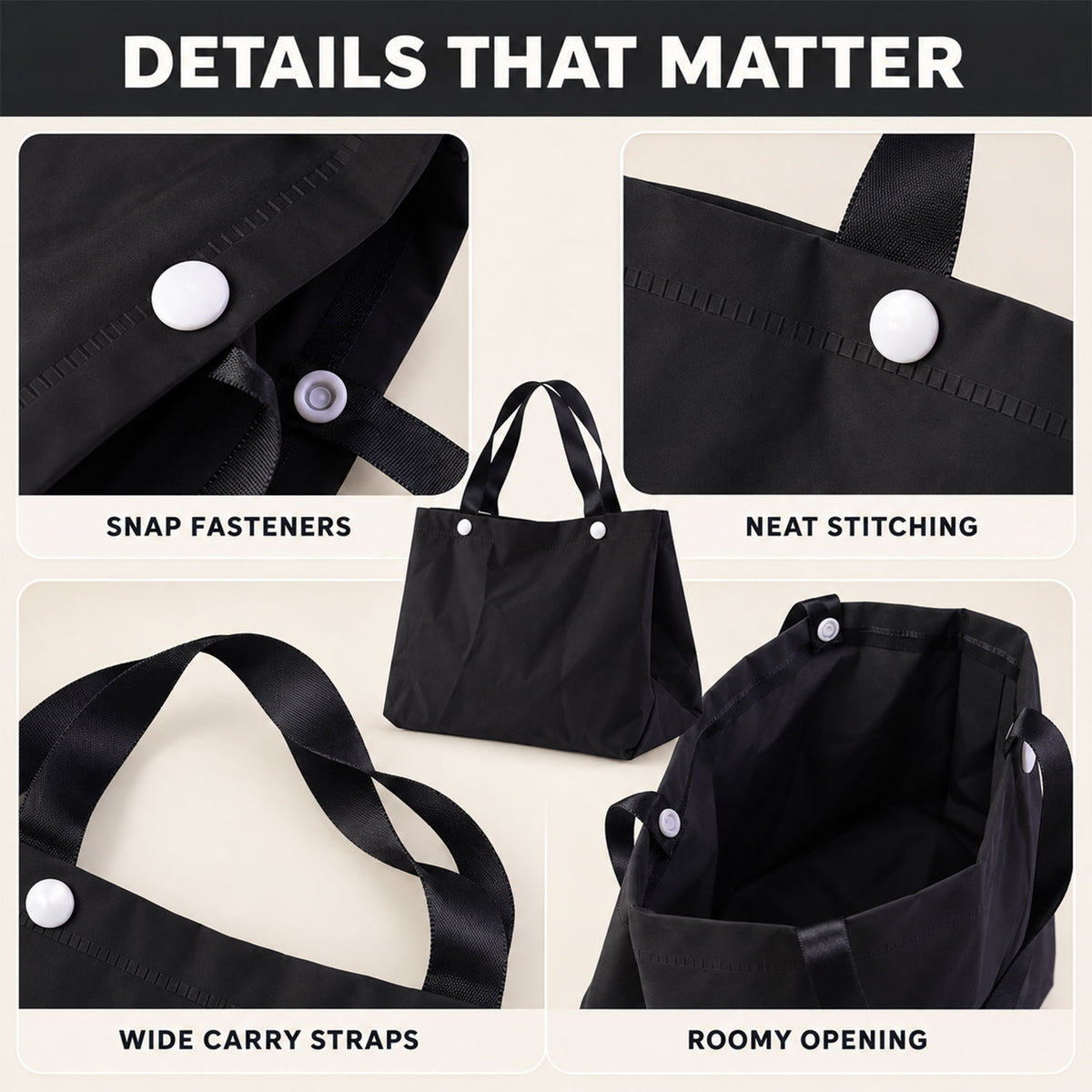 Shopping tote bag details - view 04