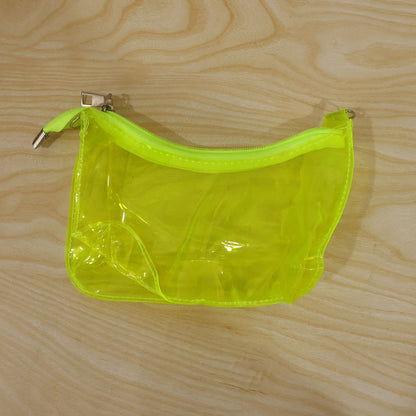 Actual photograph of transparent stationery pouch