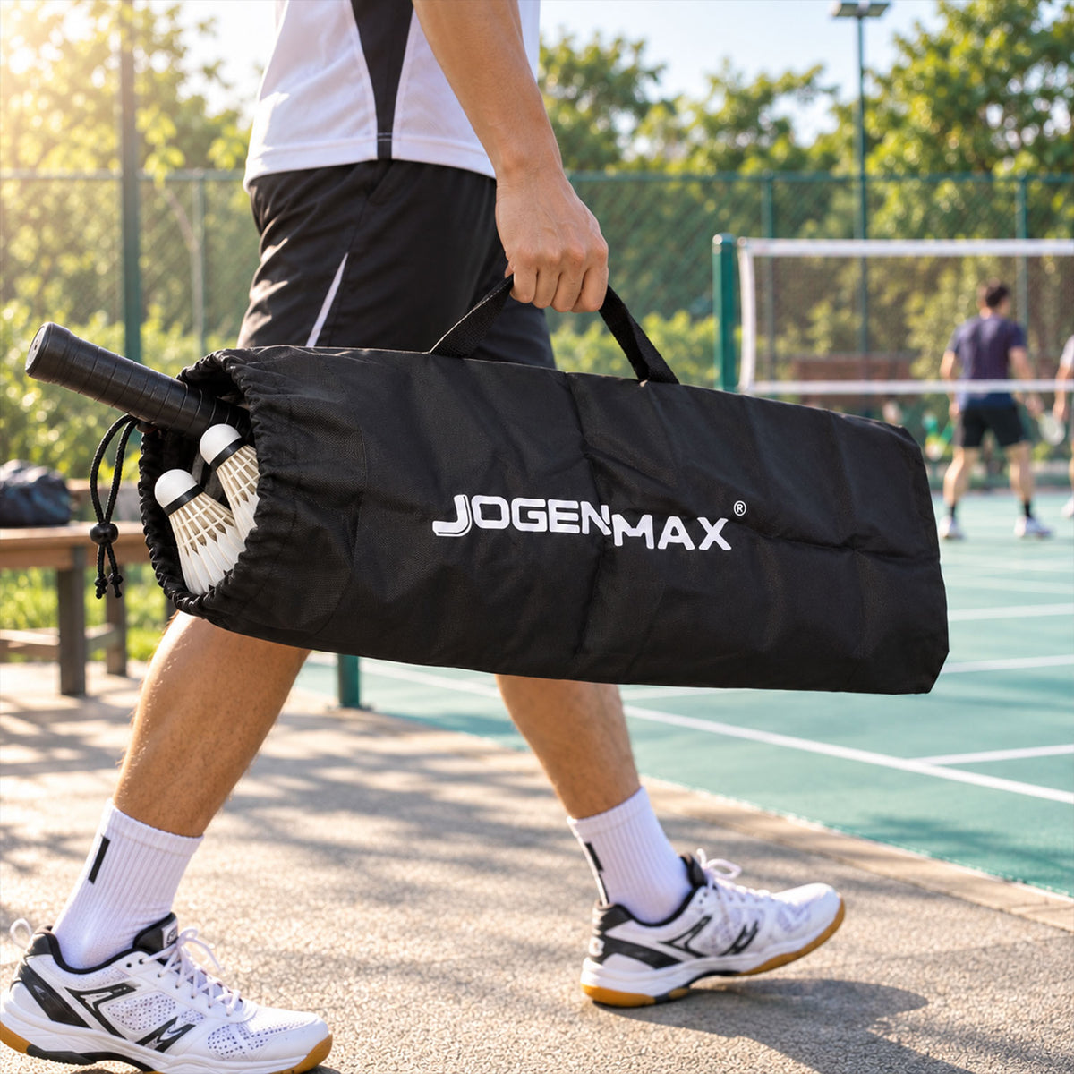 Sports kit bag with drawstring opening and carry handles - view 01