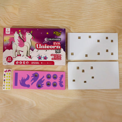 Actual unicorn puzzle contents and box