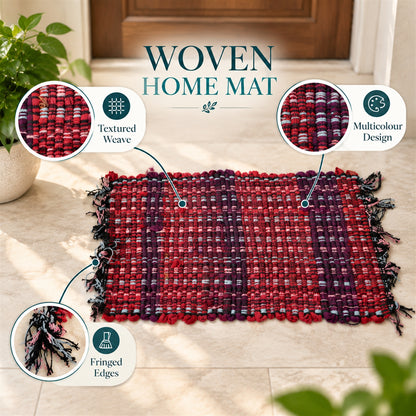 Decorative woven floor mat details - Woven_Mat_5