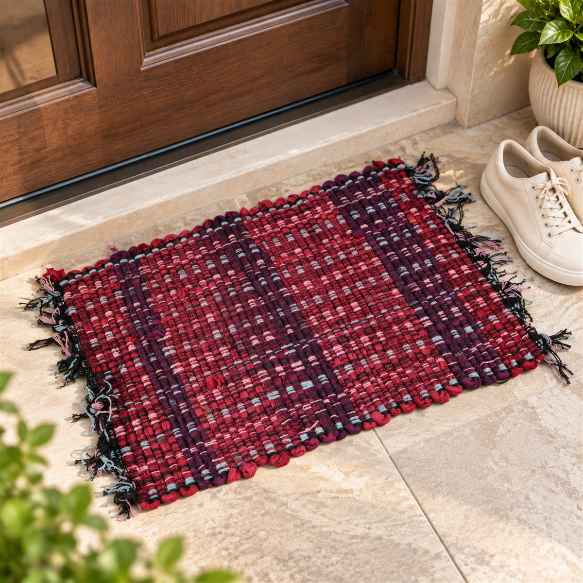Decorative woven floor mat details - Woven_Mat_7